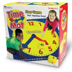 Aktivitatsmatte - Lerne Die Uhrzeit (Englisch)