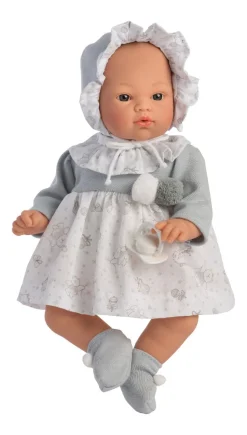 Asi Puppe Koke - Kleid, Haubchen, Sockchen, 36 Cm