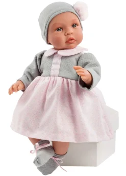 Asi Puppe Leonora - Mit Kleid Und Mutze, 46 Cm