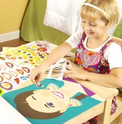 Aufkleberheft - Gestalte Gesichter