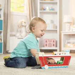 Autofahre Aus Holz Inkl. 4 Fahrzeuge