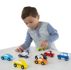 Autos Aus Holz - Kleine Fahrzeuge, 9 Teile