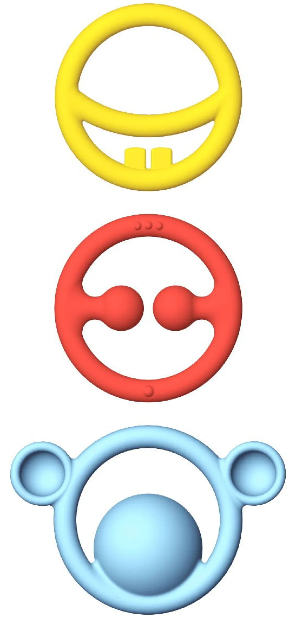 Beisring Aus Silikon - Grundfarben, 3 Stk.