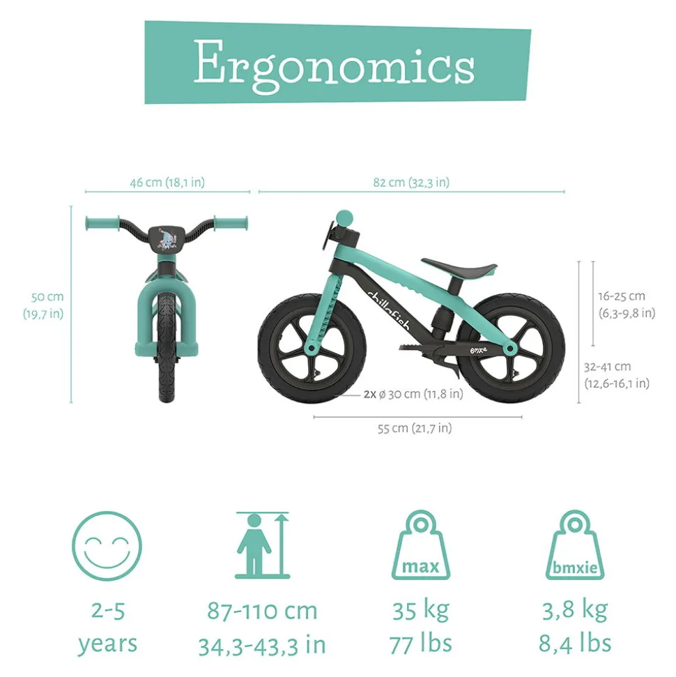 Bmxie 2 - Leichtes Laufrad - Mint (2-5 J.)