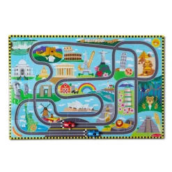 Bodenpuzzle Weltreise M. Fahrbahn, 48 Teile