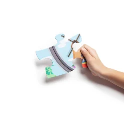 Bodenpuzzle Weltreise M. Fahrbahn, 48 Teile