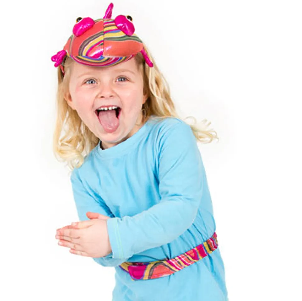 Bunter Fisch - Kopfbedeckung & Schwanz