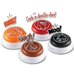 Buzzer Mit Tierlauten, 4 Stk.