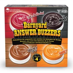 Buzzer Mit Tierlauten, 4 Stk.