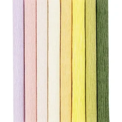 Crepepapier - Pastel, 8 Rollen