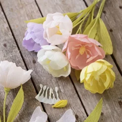 Crepepapier - Pastel, 8 Rollen