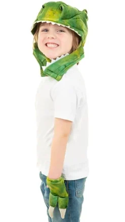 Dinosaurier - Kopfbedeckung & Krallen, 3-6 J.