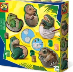 Dinosaurier-Eier Giesen & Bemalen