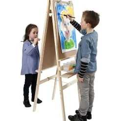 Doppelseitige Staffelei Mit Ablage