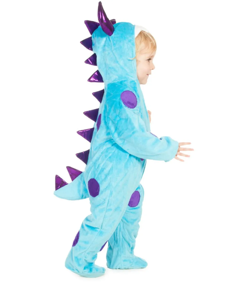 Drachenstrampler, Blaues Muster