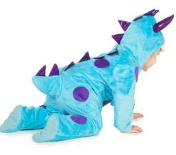 Drachenstrampler, Blaues Muster