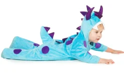 Drachenstrampler, Blaues Muster