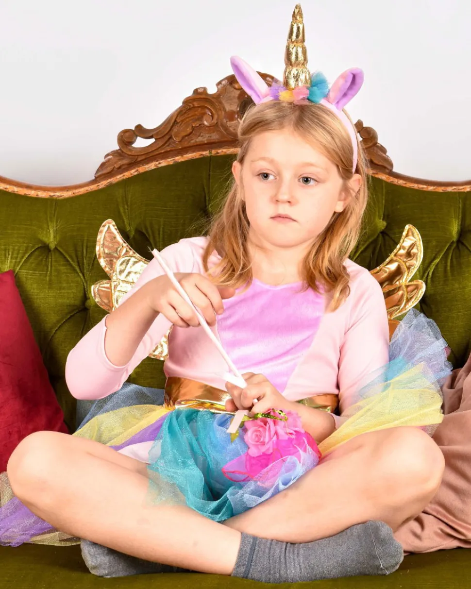 Einhorn - Kleid & Horn, 4-6 J.