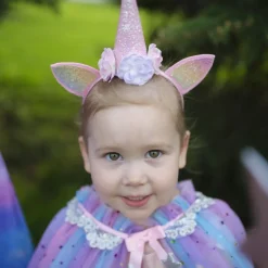 Einhorn - Umhang & Haarreifen, Gr. 3-6 Jahre