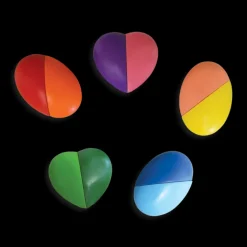 Farbkreide - Herzen, 6 Stk.