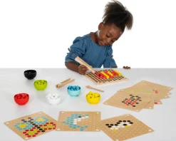 Feinmotorik-Spiel - Muster Legen Mit Holzkugeln