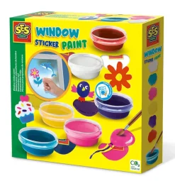 Fenster-Farbe, 6X 50 Ml.