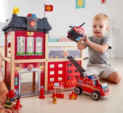Feuerwache Aus Holz - 13 Teile