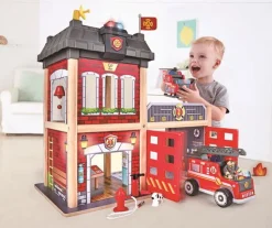 Feuerwache Aus Holz - 13 Teile