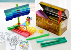 Filzstifte - Connector Schatztruhe, 33 Stk.