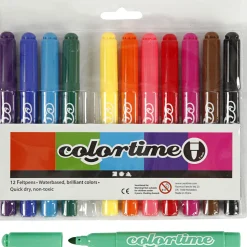 Filzstifte - Grundfarben, 12 Stk.