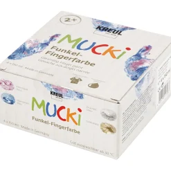 Fingerfarben 150 Ml - Metallic, 4 Stk.