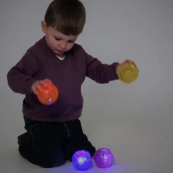 Flummi Mit Blinklicht, 4 Stk