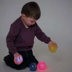 Flummi Mit Blinklicht, 4 Stk