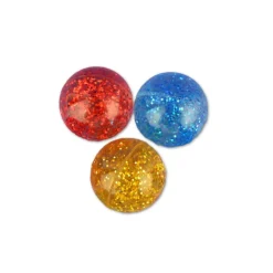 Flummis, 4,5 Cm - Glitzer, 3 Stuck