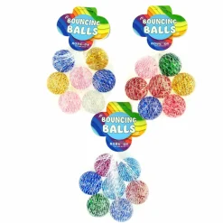 Flummis, 3,2 Cm - Glitzer, 7 Stuck