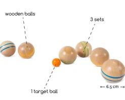 Gartenspiel - Boulekugeln Aus Holz