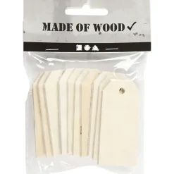 Geschenkanhanger Natur 3 X 6 Cm, 10 Stk.