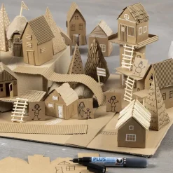 Gestanzte Hauser & Baume, Set M. 24 Stk.
