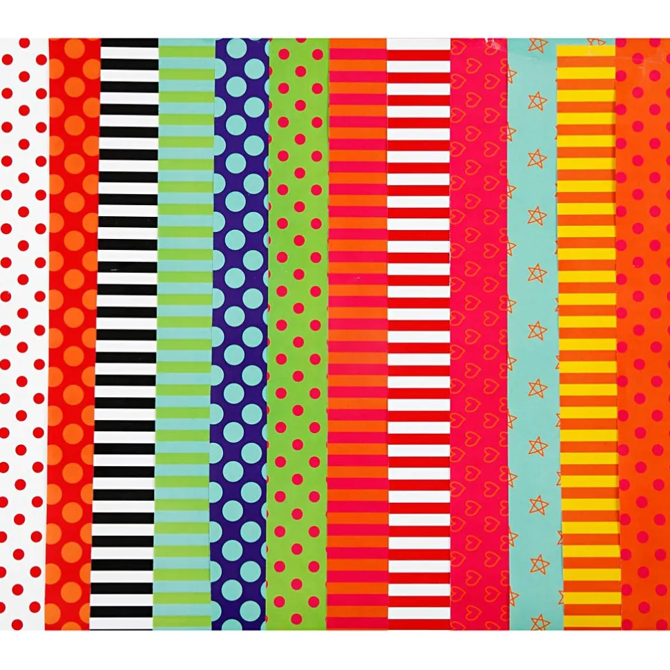 Glanzpapier - Gemustert, 50 Bogen