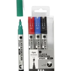 Glas- Und Porzellanmalstifte, 24 Stk.