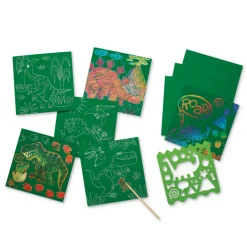 Glitzer Kratzkunst - Dinosaurier