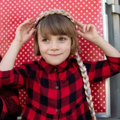 Haarreif Mit Zopf, Blond