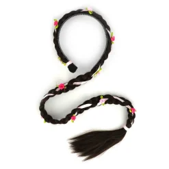 Haarreifen Mit Zopf, Dunkelbraun