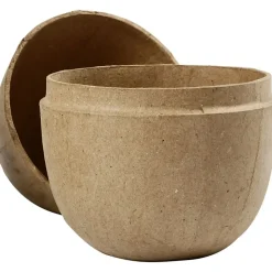 Halbe Eierschalen Aus Papiermache - H.12 Cm