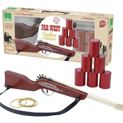 Holzgewehr Mit Gummibandern Und Minidosen