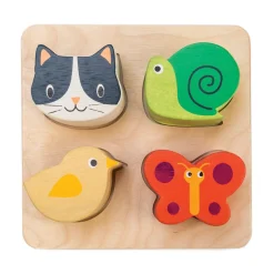 Holzpuzzle - 4 Teile - Tierfreunde