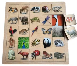 Holzpuzzle - Tierische Details - 25 Teile
