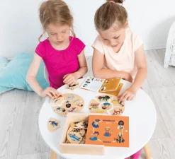 Holzpuzzle Box - Berufe