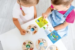 Holzpuzzle Box - Lebensraume