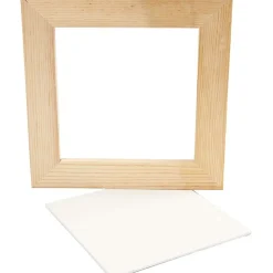 Holzrahmen Mit Leinwand 20,8 X 20,8 Cm
